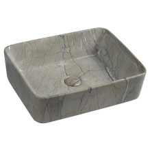 DALMA keramické umyvadlo na desku, 48x38 cm, grigio MM513