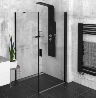 ZOOM BLACK čtvercový sprchový kout 900x900mm L/P varianta ZL1290BZL3290B