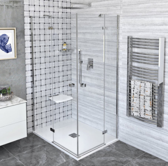 FORTIS obdélníkový sprchový kout 1500x1000 mm, rohový vstup FL1115LFL1010R