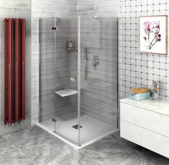 FORTIS čtvercový sprchový kout 800x800 mm, L varianta FL1080LFL3580