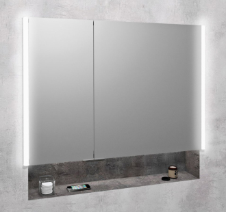 INTEGRA zápustná galerka s LED osvětlením, 85x70cm IN085