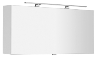 CLOE galerka s LED osvětlením 120x50x18cm, bílá CE120-0030