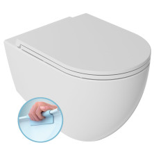 INFINITY závěsná WC mísa, Rimless, 36,5x53cm, bílá 10NF02001