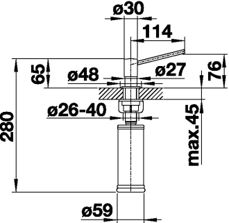 Blanco TORRE dávkovač saponátu nerez kartáčovaný  521 541