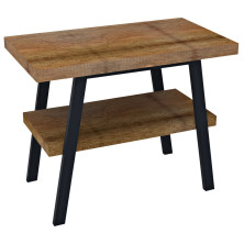 TWIGA umyvadlový stolek 80x72x50 cm, černá mat/old wood VC442-80-8