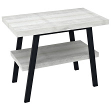 TWIGA umyvadlový stolek 90x72x50 cm, černá mat/dub starobílý VC442-90-5