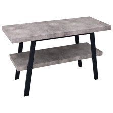 TWIGA umyvadlový stolek 110x72x50 cm, černá mat/cement VC453-110-7