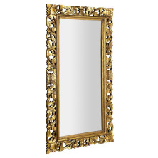 SCULE zrcadlo ve vyřezávaném rámu 80x150cm, zlatá IN338