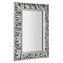 ZEEGRAS zrcadlo ve vyřezávaném rámu 70x100cm, stříbrná IN432