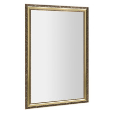 BOHEMIA zrcadlo v dřevěném rámu 589x989mm, zlatá NL484
