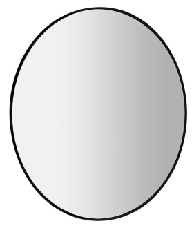 SHARON kulaté zrcadlo s LED podsvícením ? 80cm, černá mat 31255CI