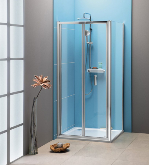 EASY obdélníkový sprchový kout 900x800mm, skládací dveře, L/P, čiré sklo EL1990EL3215