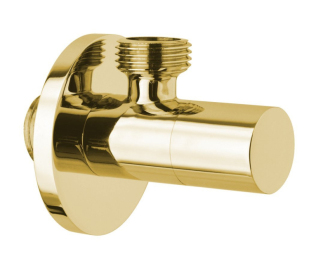 Rohový ventil kulatý, 1/2"x3/8", zlato SL017