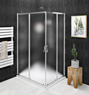SIGMA SIMPLY obdélníkový sprchový kout 1000x800 mm, L/P, rohový, sklo Brick GS2410GS2480