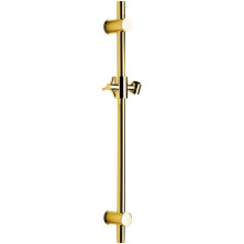 Sprchová tyč, posuvný držák, kulatá, 700mm, zlato SC017