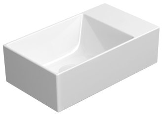 KUBE X keramické umývátko 40x23cm, bez otvoru, pravé/levé, bílá ExtraGlaze 9484011