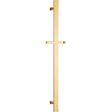 Sprchová tyč, posuvný držák, hranatá, 700 mm, zlato SC417