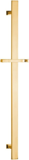 Sprchová tyč, posuvný držák, hranatá, 700mm, zlato SC417