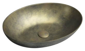 FORMIGO betonové umyvadlo na desku, 47,5x36,5cm, růžová FG121