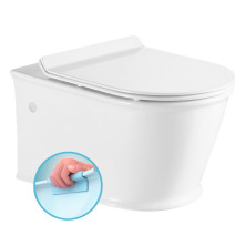 GALIA závěsná WC mísa, Rimless, 37x55cm, bílá PC081