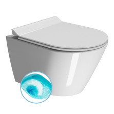 KUBE X závěsná WC mísa, Swirlflush, 36x50cm, bílá ExtraGlaze 941611