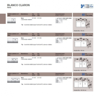 Blanco CLARON 6 S-IF dřez vestavný/do roviny nerez hedvábný lesk nerez 521 646