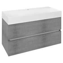 ODETTA umyvadlová skříňka 95x50x43,5cm, dub stříbrný DT100-1111