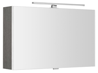 CLOE galerka s LED osvětlením 80x50x18cm, dub stříbrný CE080-0011