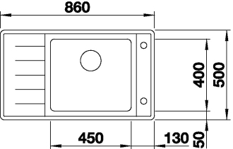 Blanco ANDANO XL 6S-IF Compact dřez vestavný/do roviny hedvábný lesk nerez 523 002