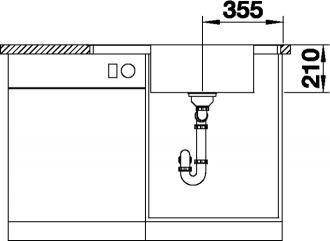 Blanco ANDANO XL 6S-IF Compact dřez vestavný/do roviny hedvábný lesk nerez 523 002