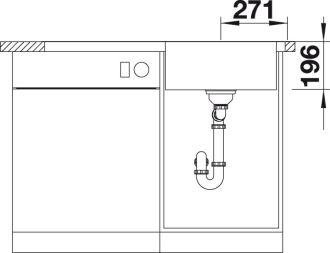 Blanco DIVON II 5S-IF dřez vestavný/do roviny hedvábný lesk nerez 521 660