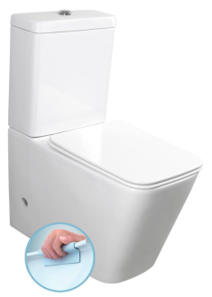 PORTO RIMLESS WC kombi, spodní/zadní odpad, bílá PC102WR