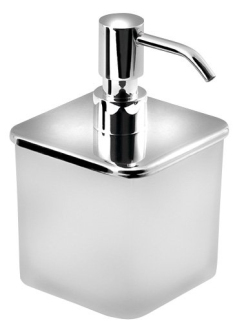 FLORI dávkovač mýdla s pumpičkou, chrom
