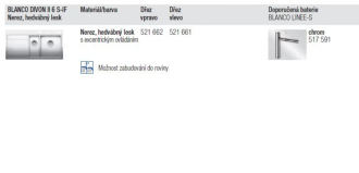 Blanco DIVON II 6S-IF dřez vestavný/do roviny hedvábný lesk nerez 521 661