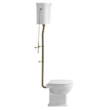 CLASSIC WC mísa s nádržkou, spodní odpad, bílá-bronz WCSET22-CLASSIC-SO
