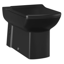 LARA WC mísa pro kombi, spodní/zadní odpad, 35x64cm, černá mat LR360-11SM00E-0000