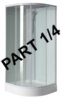 AIGO vanička 900x900 mm, sifon, držák sprchy a sprcha, komponent 1/4 YB93-1 44227 YB93-1