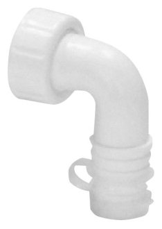 Kolínko pračkového podomítkového sifonu, bílá 168.120.0 44575