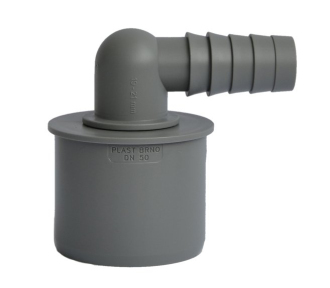 HT koncovka rohová pro připojení hadice 19-21mm, DN50 168.458.0 44594