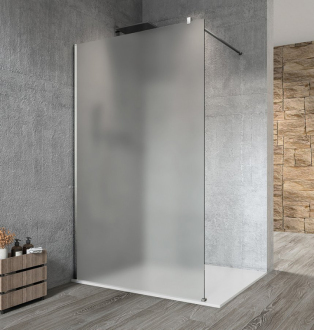 VARIO CHROME jednodílná sprchová zástěna ke stěně, matné sklo, 1400 mm GX1414GX1010