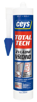 TOTAL TECH EXPRESS, lepidlo a tmel, 290ml, bílá 42507216