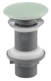 Umyvadlová výpust 5/4“, click-clack, keramická zátka, 20-70mm, zelená mint 38TP0168I