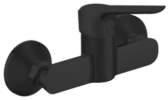 LOTTA nástěnná dřezová baterie 3/4", bez ramínka, černá mat LT641B