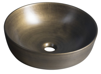 PRIORI keramické umyvadlo na desku, ? 41,5 cm, bronz PI032