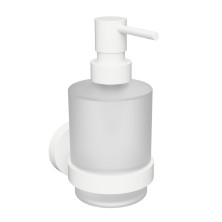 X-ROUND WHITE dávkovač mýdla 200ml, mléčné sklo, bílá mat XR103W