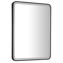 VENERO zrcadlo s LED osvětlením 60x80cm, černá VR260