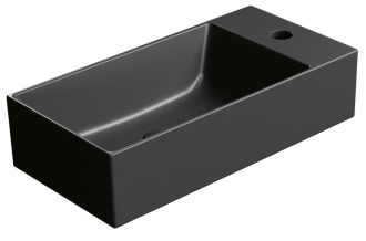 KUBE X keramické umývátko 50x25cm, pravé/levé, černá mat 9486126
