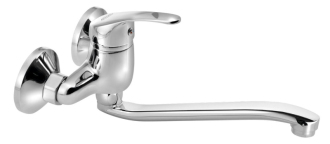 AQUALINE 35 nástěnná baterie, rozteč 100mm, ramínko ploché zvýšené, chrom 52032