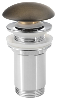 PRIORI umyvadlová výpust 5/4“, click-clack, keramická zátka, 10-50mm, bronz PV032