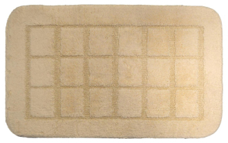 DELHI Koupelnová předložka 50x80cm s protiskluzem, 100% polyester, béžová 1712311
